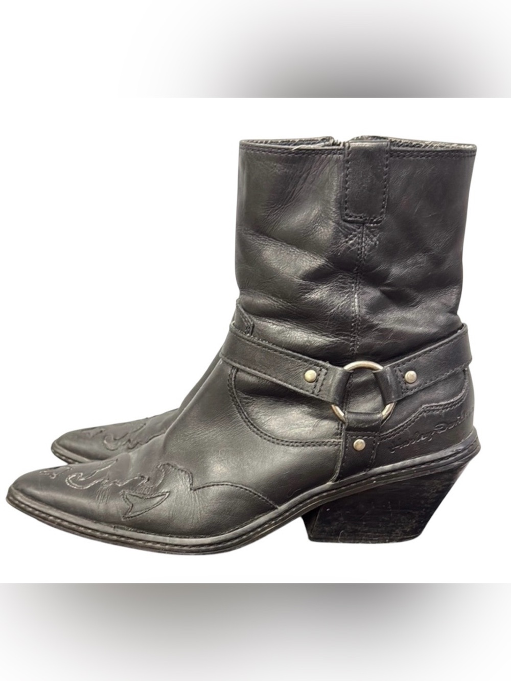 Harley-Davidson Boots with Flame detail size 7.5